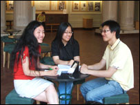 Ivy with friends Doris and Chao Yang