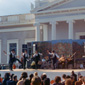 The orange festival in the town centre of Famagusta in 1972. Note the UN soilders on the right with the blue berrets