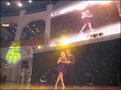 Adam Tomlinson and Lisa Gallagher dancing