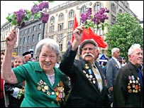 Ветерани під час минулорічного параду на Хрещатику. Фото УНІАН