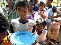 सूनामी प्रभावित बच्चे