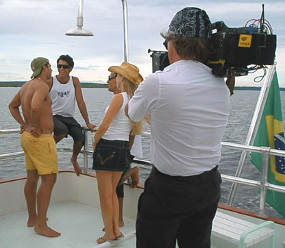Keith films aboard Tony's yacht