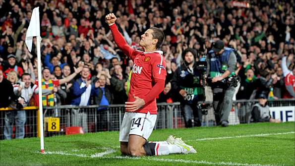 Javier Hernandez has scored 16 goals in 17 starts for Manchester United