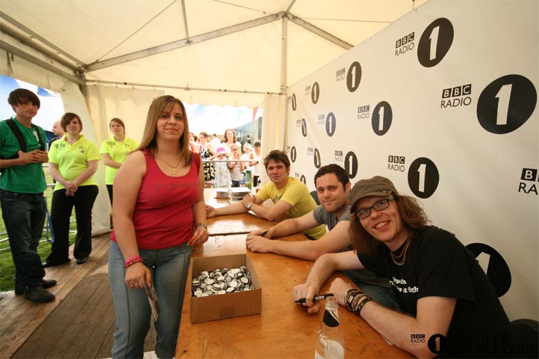 Signing sessions with The Hoosiers