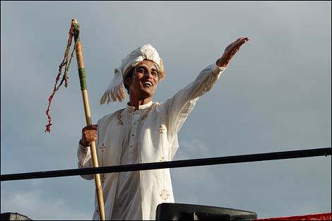 Performer in SAMA festival procession