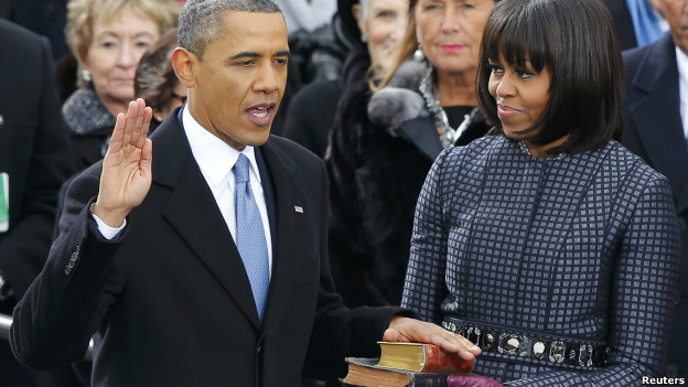 奧巴馬宣誓就職