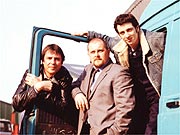 The Eustace brothers played by Neil Morrisey, Charlie Dale and Ralf Little.