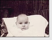 Tracey as a baby