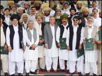 جرگہ کے ارکان اور گورنر سرحد