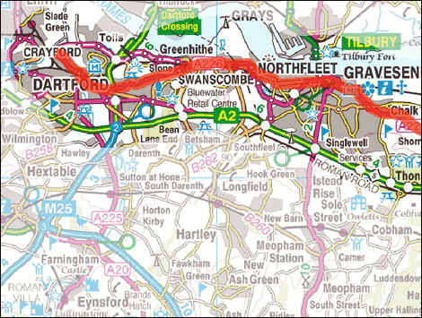 Tour de France 2007: Stage 1 map