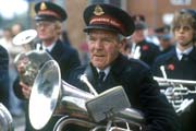 Salvation Army brass band in the old-style military uniforms
