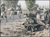 Telafer'de Amerikan askerleri