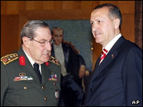 اردوغان و رییس ستاد ارتش ترکیه