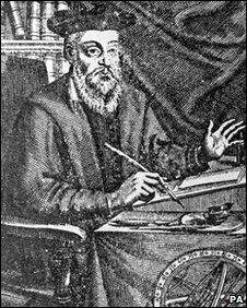 Nostradamus, possibly a distant relative of Mosstradamus