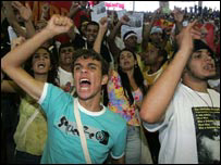 Lula'yı protesto eden Brezilyalı solcu öğrenciler