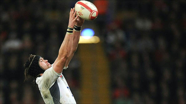 Tom Palmer in action for England against Wales