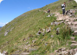 Steep path on Ben Nevis