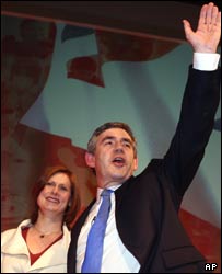 گوردون براون و همسرش