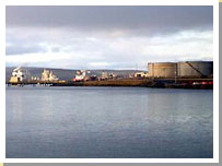 Image of Sullom Voe oil terminal.