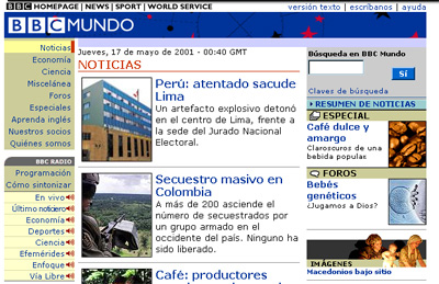 BBC Mundo, hace diez años
