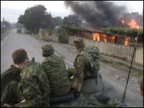 Hình lính Nga tại Nam Ossetia