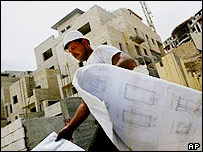 Construção no assentamento judaico de Maale Adumim, na Cisjordânia