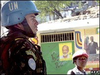 Soldado da ONU no Haiti