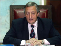 Néstor Kirchner,presidente da Argentina