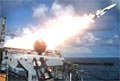 close-up Sea Dart missile launch