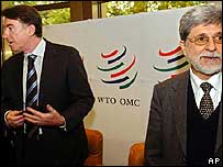 Peter Mandelson e Celso Amorim