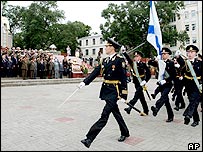 Cvičení zahájil slavnostní ceremoniál