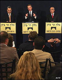 سلام فیاض - تونی بلر - ایهود باراک