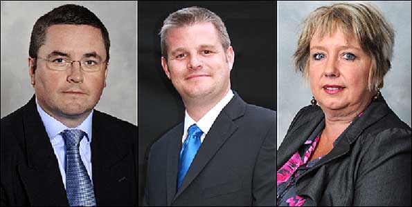 Robert Buckland, Stuart Andrew and Karen Lumley