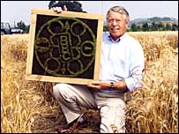 Winner Robert Evans' crop circle design