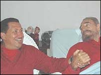 Hugo Chávez e Fidel Castro