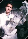 John Priscu with ice core