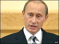 O presidente da Rússia, Vladimir Putin