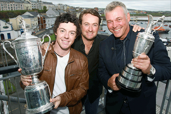 Rory McIlroy, Graeme McDowell and Darren Clarke
