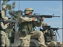 Soldados americanos no Iraque