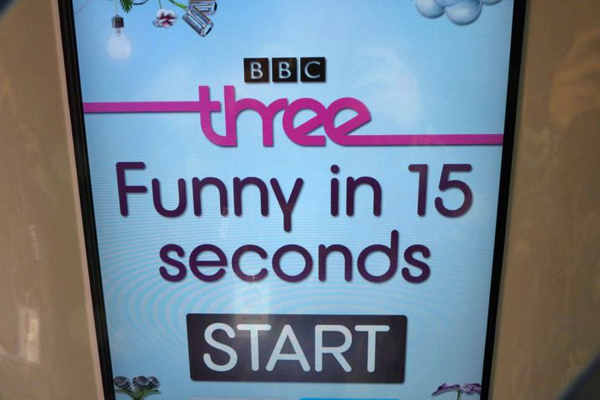 Funny in 15 seconds video screen