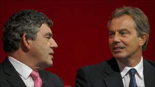 Gordon Brown and Tony Blair