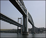 The bridges over the Tamar