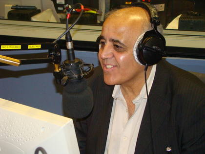 Arvinder in the studio