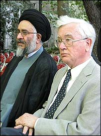 پروفسور يوهانس دوبروين و دکتر مصطفی محقق داماد