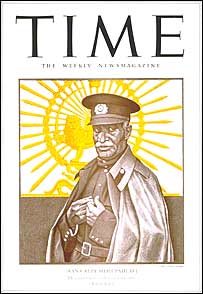 رضا شاه - روی جلد مجله تايم