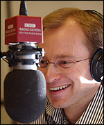 Enjoying a chat with Devon