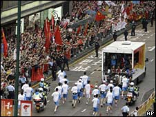 Lễ rước đuốc Olympic ở Hong Kong