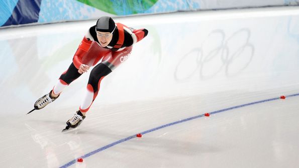 Clara Hughes at the Vancouver Winter Olympics