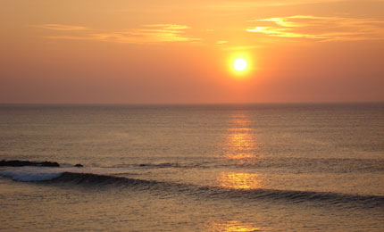 Billy Mc finds a whole new view ... and boy, what a view. Pic: Billiard, Donegal, June 06