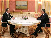 Віктор Ющенко та Віктор Янукович. Фото з архіву